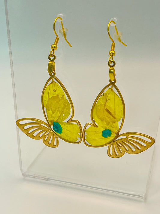 SUNLIT WARMTH Butterfly Earrings