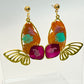 Decoupage Beauties Butterfly Earrings