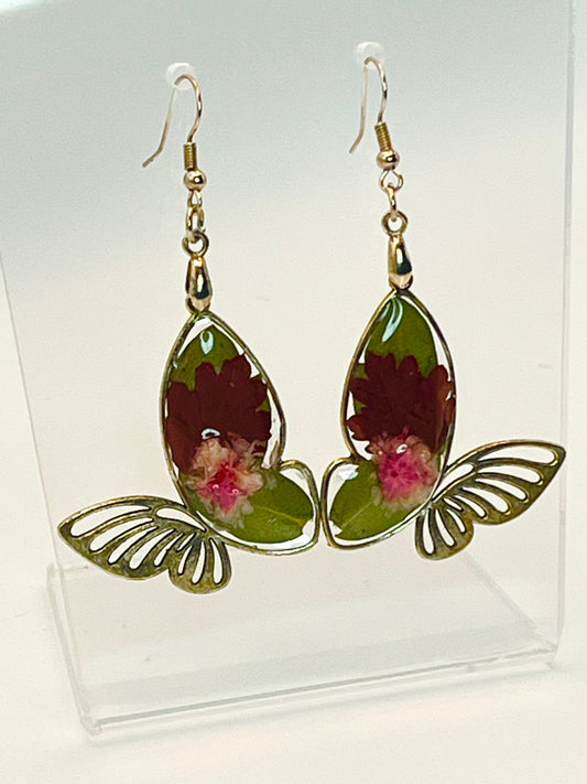 Autumn Gardens Butterfly Earrings