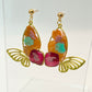 Decoupage Beauties Butterfly Earrings